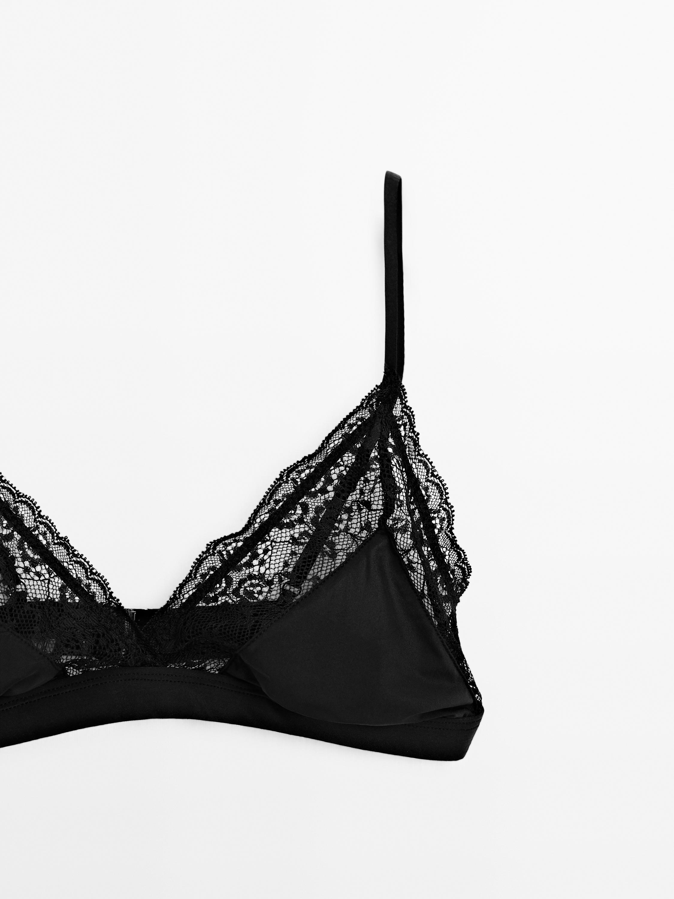 Soutien-gorge triangle à dentelle - STUDIO